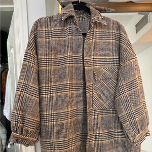 Checkered utility jacket